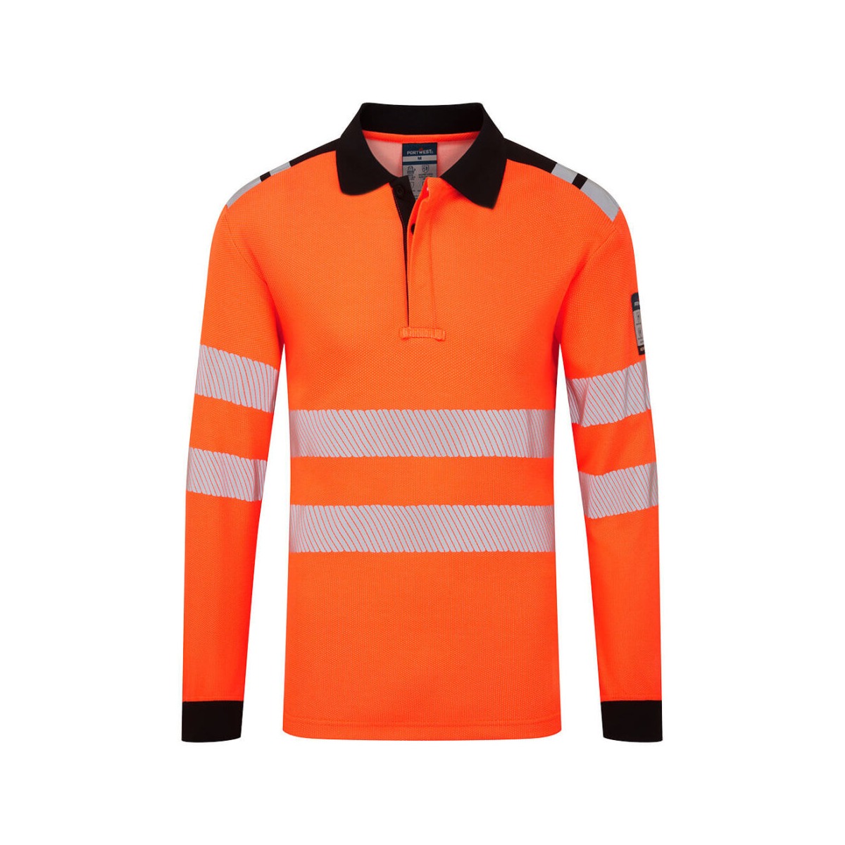 PW3 Modaflame Knit HVO FR Long Sleeve Polo Shirt PW3 Modaflame Knit HVO FR Long Sleeve Polo Shirt