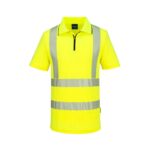 KX3 Sport Hi-Vis Zip Polo Shirt S/S