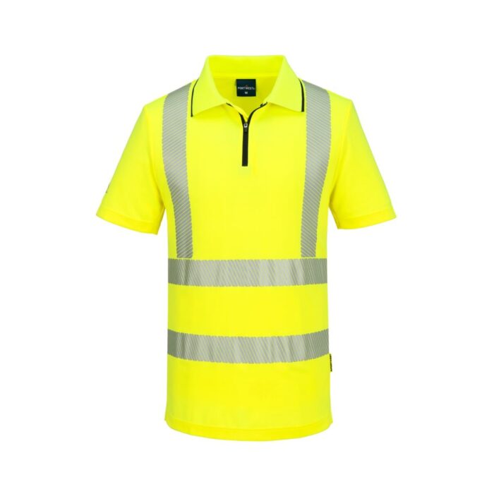 KX3 Sport Hi-Vis Zip Polo Shirt S/S