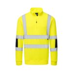 Hi-Vis Knitted Half Zip Sweatshirt