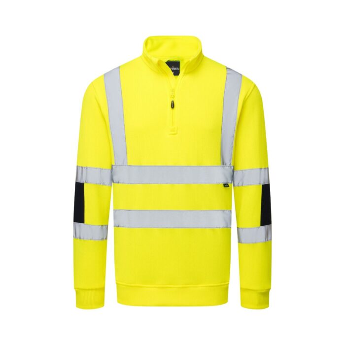 Hi-Vis Knitted Half Zip Sweatshirt