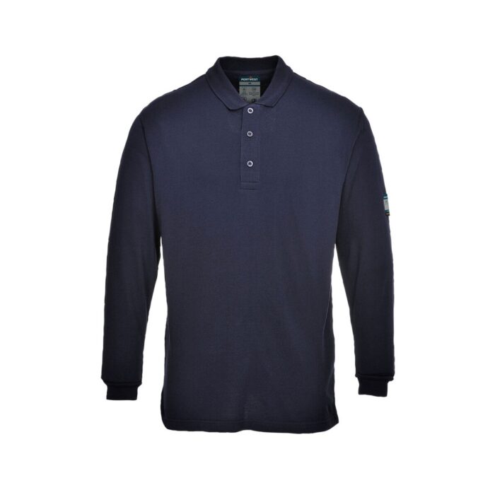 Modaflame Knit FR Long Sleeve Polo Shirt