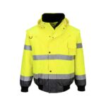 Jachetă Bomber 3 în 1 cu contrast Hi-Vis
