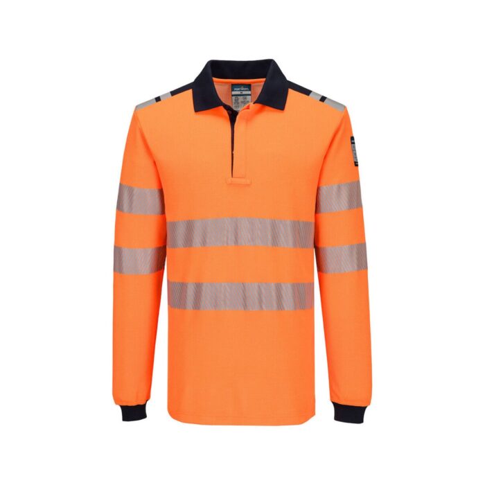 PW3 Modaflame Knit HVO FR Long Sleeve Polo Shirt
