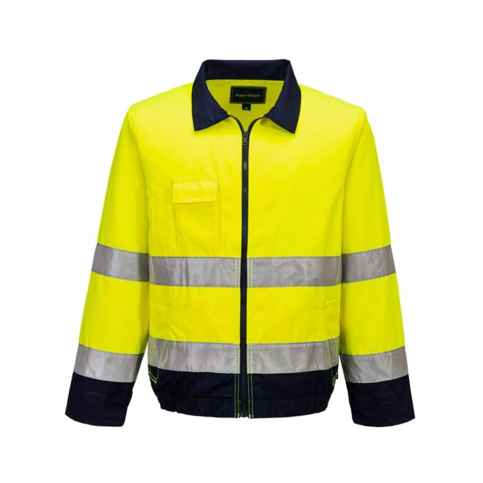 Madrid Hi-Vis Contrast Bomber Jacket