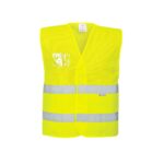 Hi-Vis Half Mesh Two Band Vest