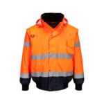 Jachetă Bomber 3 în 1 cu contrast Hi-Vis