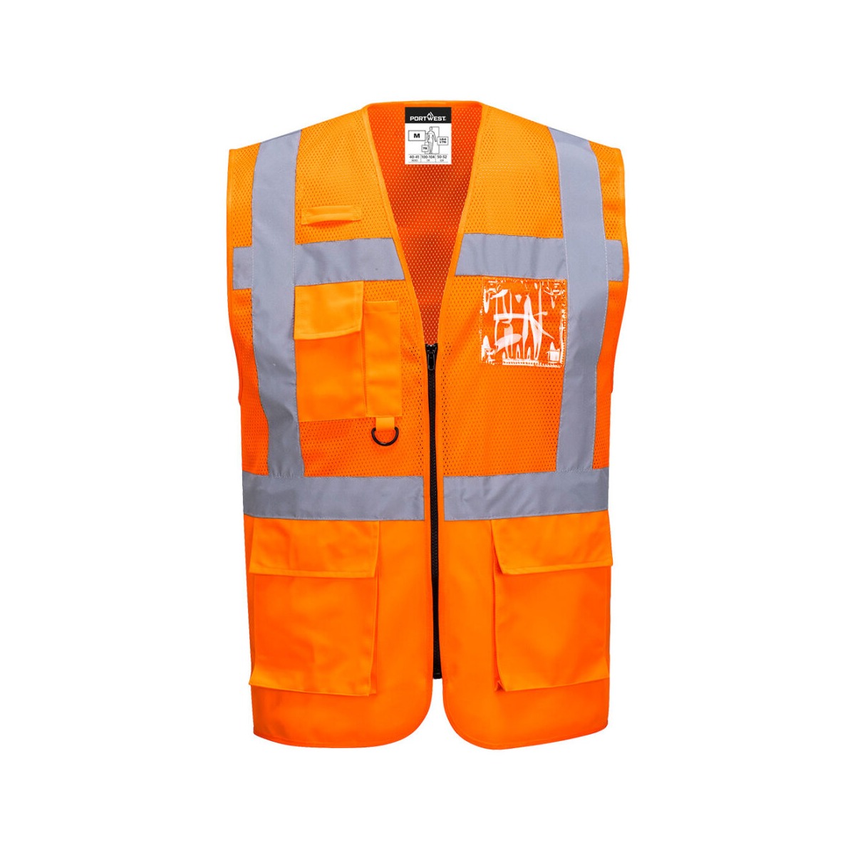 Madrid Hi-Vis Half Mesh Executive Vest Madrid Hi-Vis Half Mesh Executive Vest
