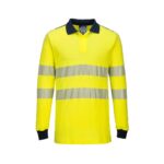 PW3 Modaflame Knit Hi-Vis FR Long Sleeve Polo Shirt