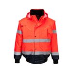 Jachetă Bomber 3 în 1 cu contrast Hi-Vis