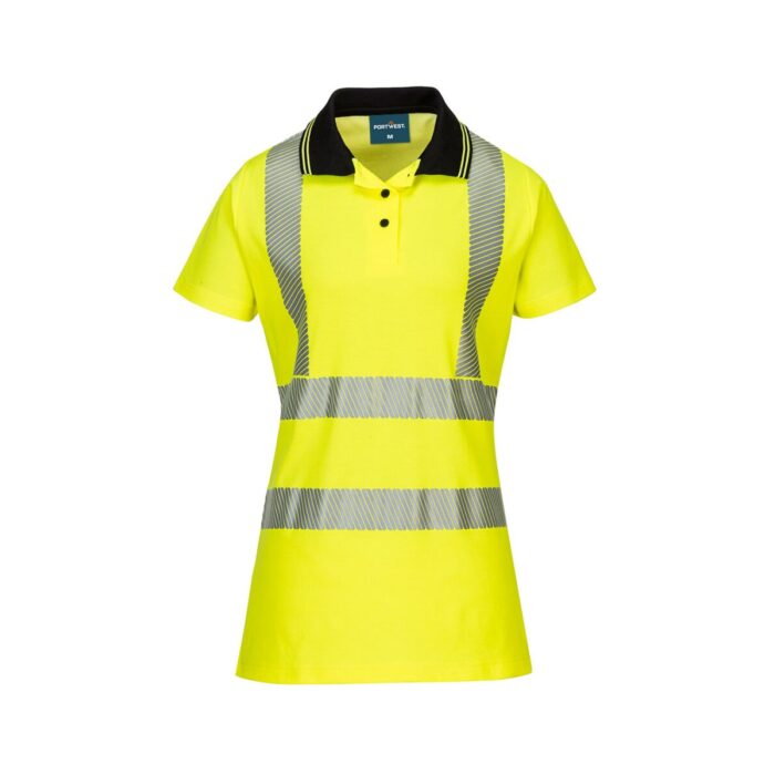 Hi-Vis Women's Cotton Comfort Pro Polo Shirt S/S