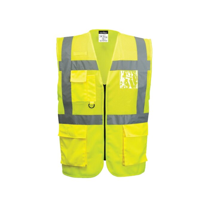 Madrid Hi-Vis Half Mesh Executive Vest