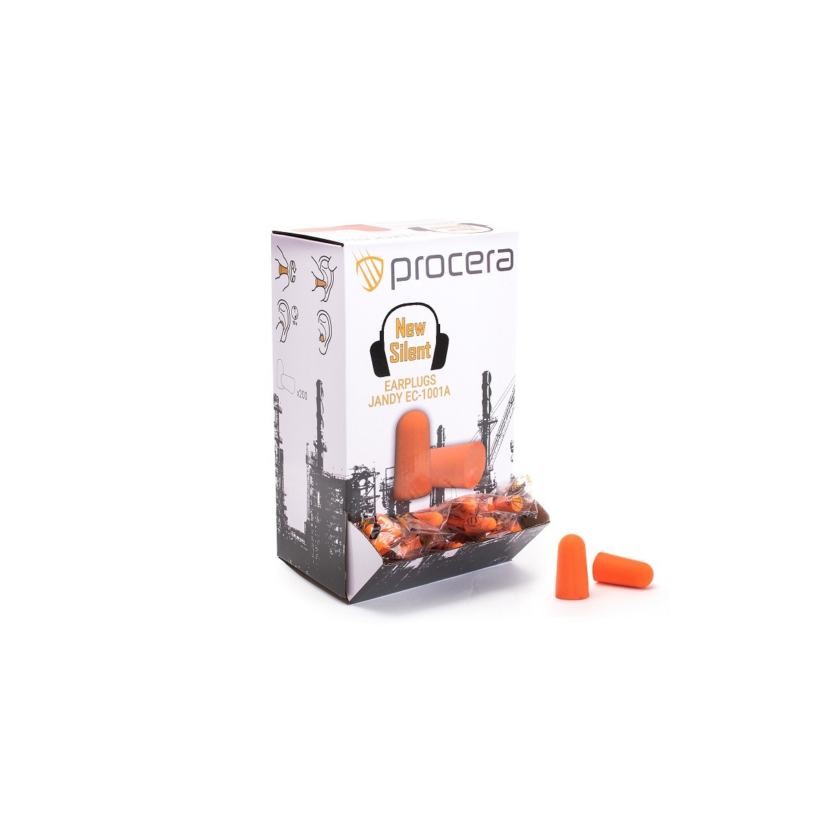 1 Dopuri de urechi Procera NEW SILENT EAR PLUGS EC-1001A - imagine 1
