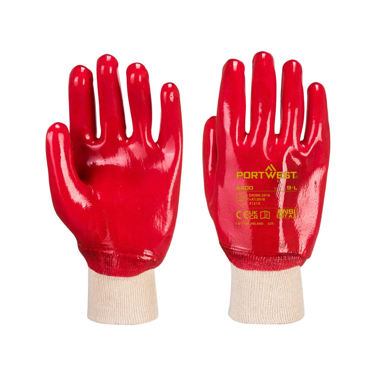 Manusi PVC Knitwrist 2 Manusi PVC Knitwrist