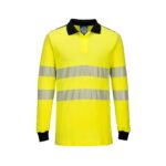 PW3 Modaflame Knit Hi-Vis FR Long Sleeve Polo Shirt
