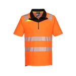 DX4 Hi-Vis Zip Polo Shirt S/S