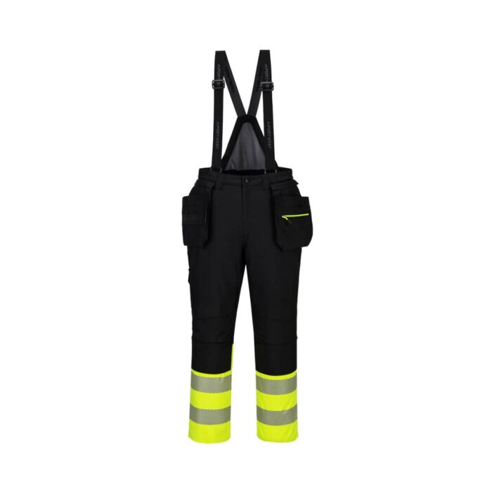 Pantaloni de iarnă cu pieptar DX4 Hi-Vis Clasa 1