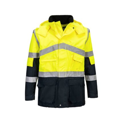 Hi-Vis Breathable Contrast Rain Jacket