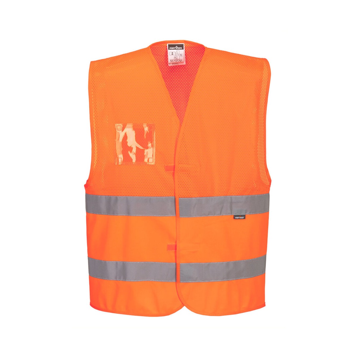 Hi-Vis Half Mesh Two Band Vest Hi-Vis Half Mesh Two Band Vest