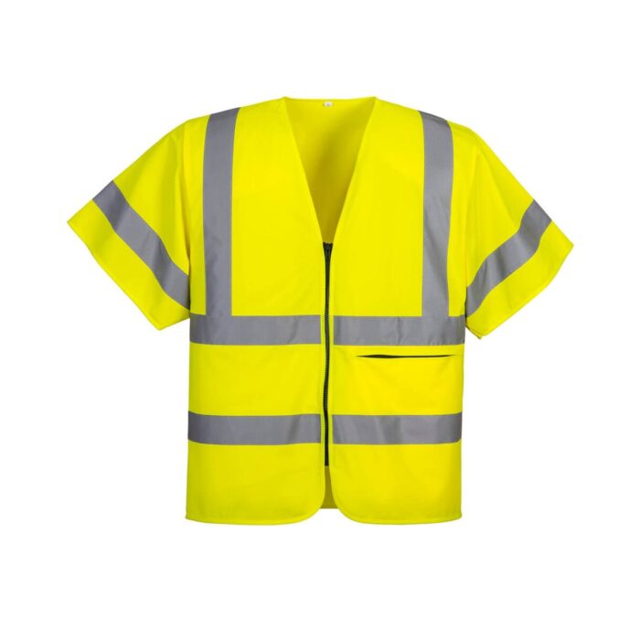 Hi-Vis Band and Brace Zip Vest S/S