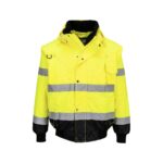 Jachetă Bomber 3 în 1 cu contrast Hi-Vis