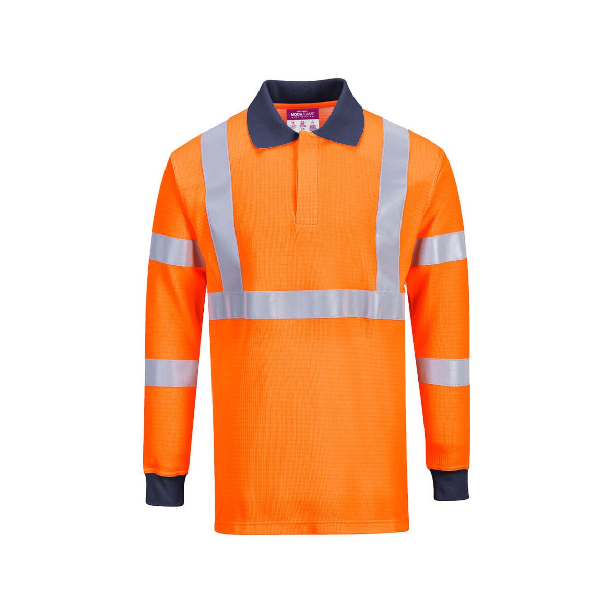 Modaflame Knit HVO FR Long Sleeve Polo Shirt Modaflame Knit HVO FR Long Sleeve Polo Shirt