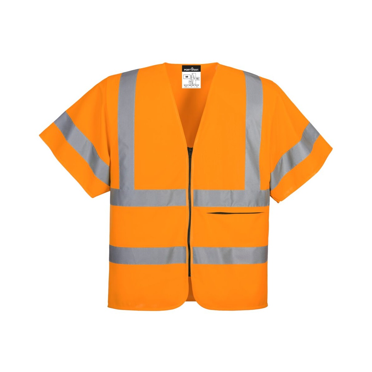 Hi-Vis Band and Brace Zip Vest S/S Hi-Vis Band and Brace Zip Vest S/S